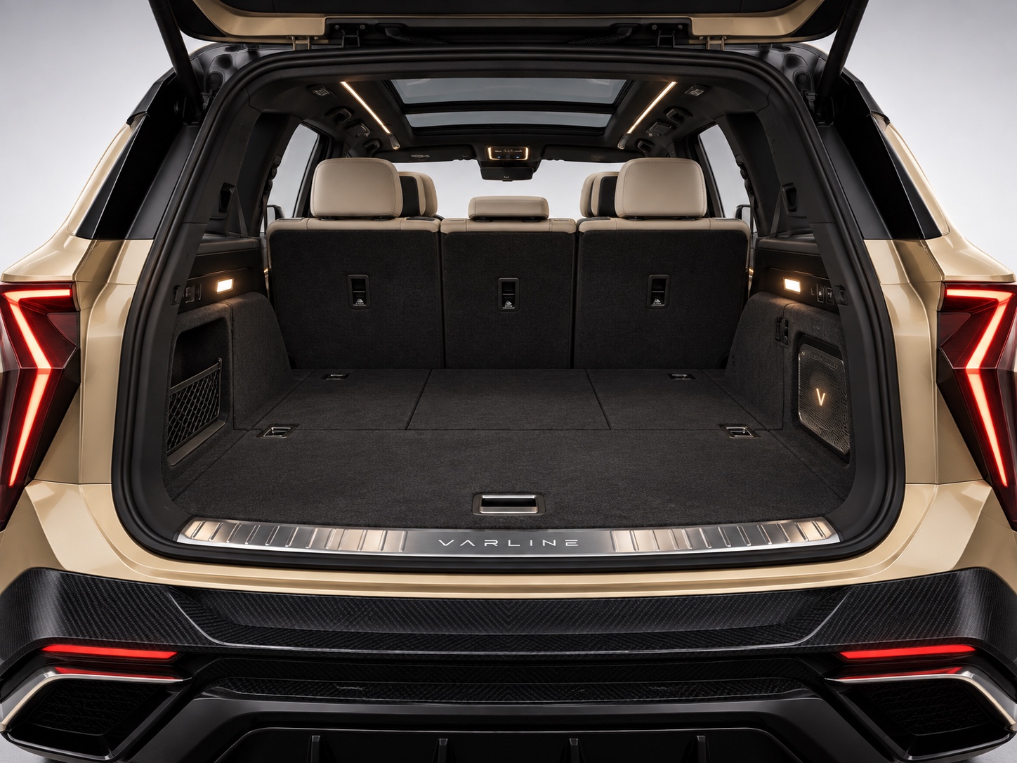 VARLINE Model S cargo area with rear seats folded