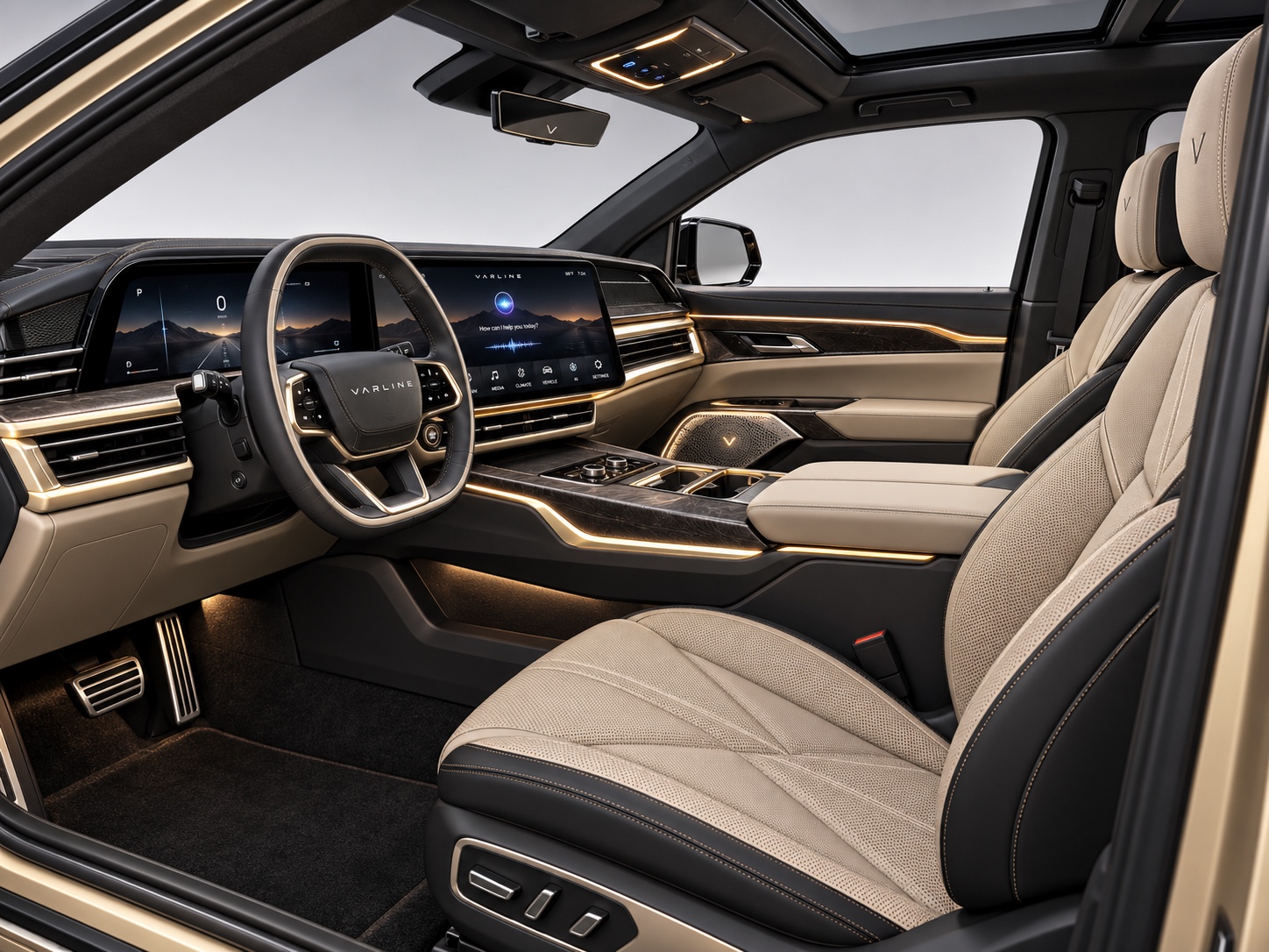 VARLINE Model S premium front cabin and AI-powered cockpit