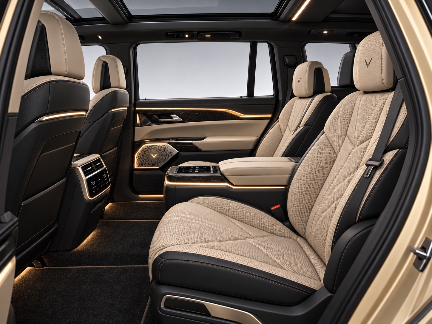 VARLINE Model S premium rear passenger cabin
