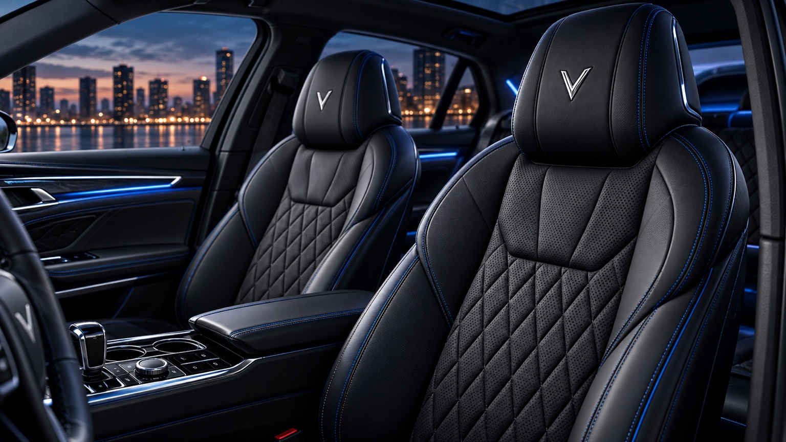 Premium front seats of the VARLINE V1